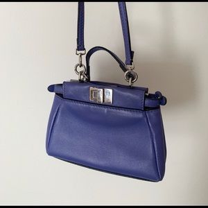 Fendi Purple Leather Bag